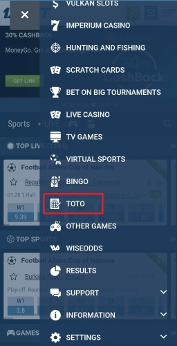 1xbet toto